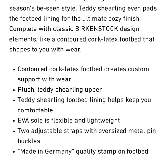 Arizona Big Buckle Shearling Birkenstock - Picture 7 of 8